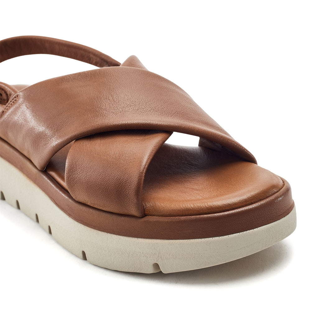 Nettina Tan Leather Sandals