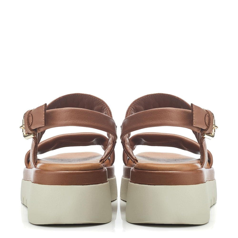 Netty Tan Leather Leather Sandals