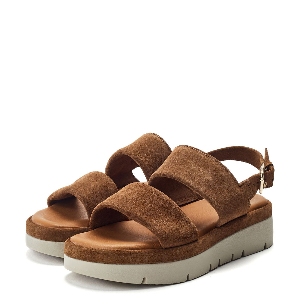 Netty Tan Suede Suede Sandals