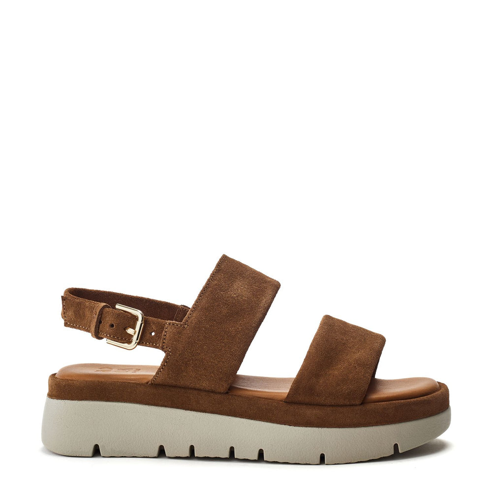 Netty Tan Suede Suede Sandals