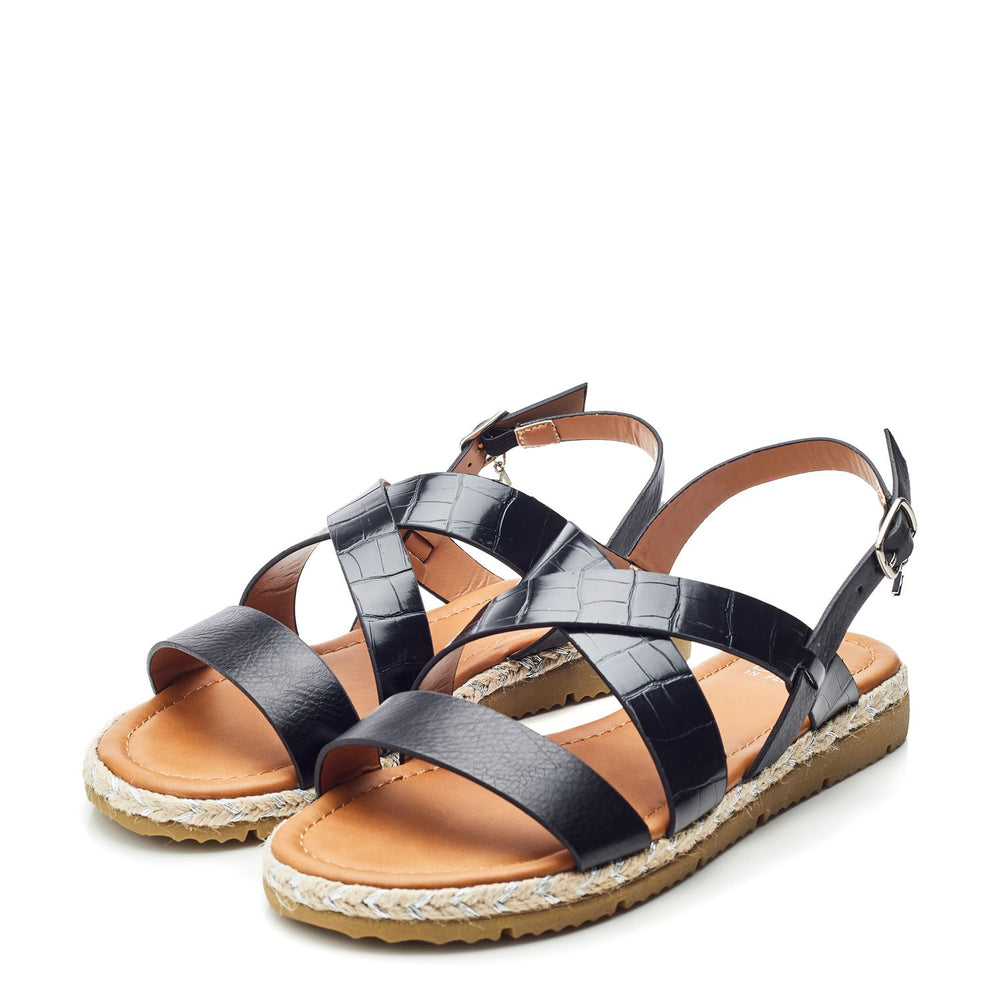 Neyma Black Porvair Sandals