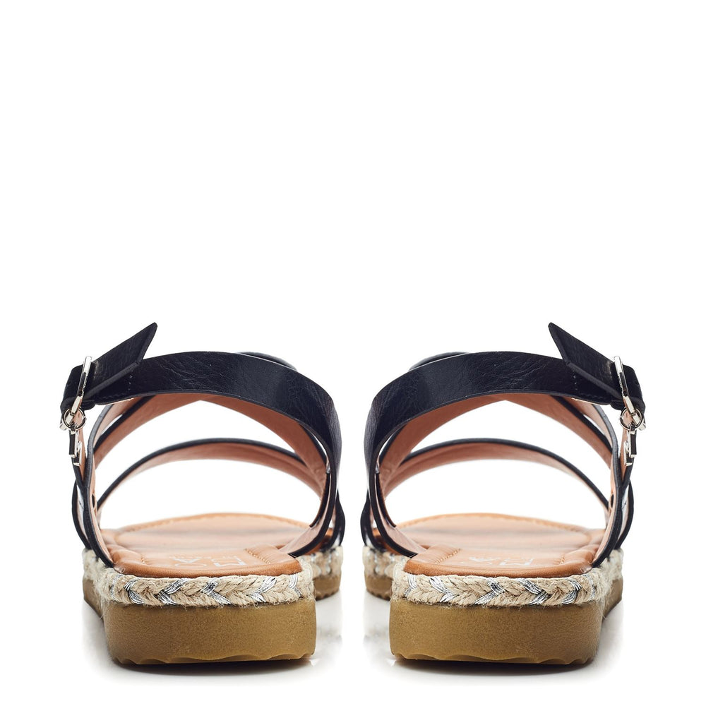 Neyma Black Porvair Sandals