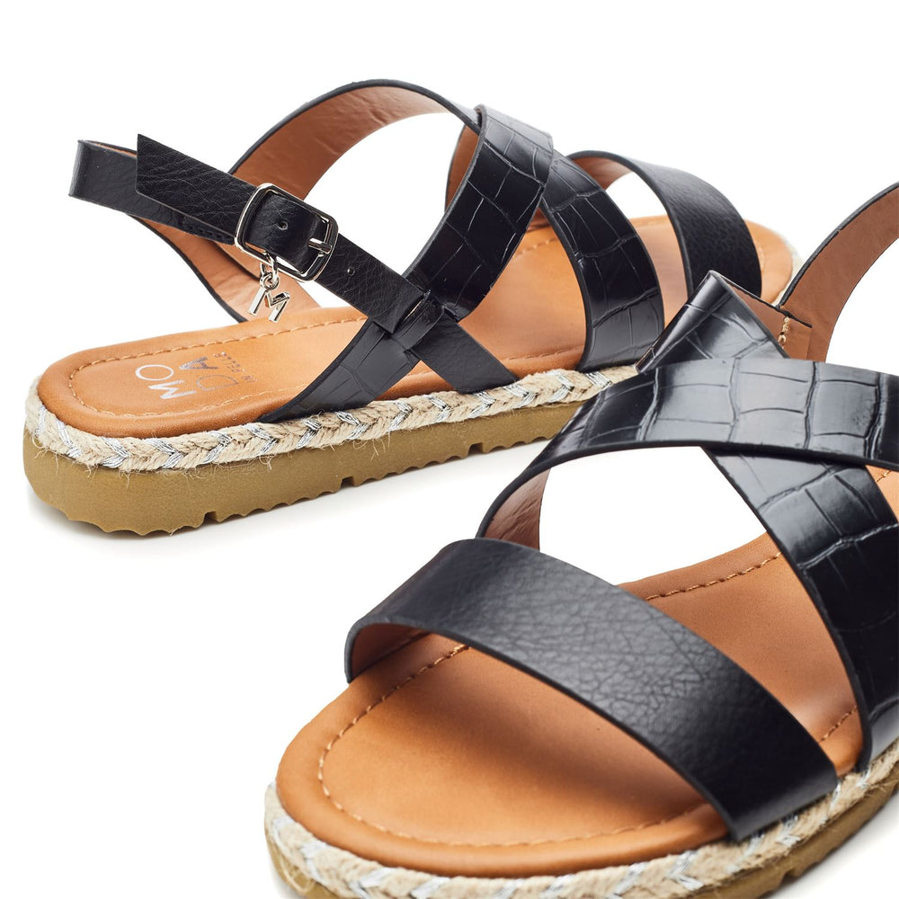 Neyma Black Porvair Sandals