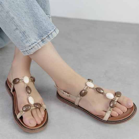 Nicca Off White Porvair Sandals