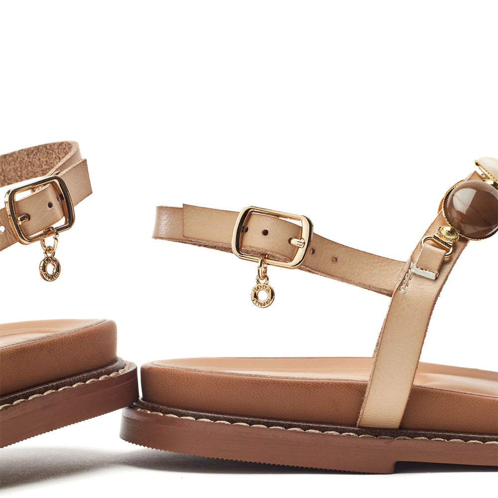 Nicca Off White Porvair Sandals