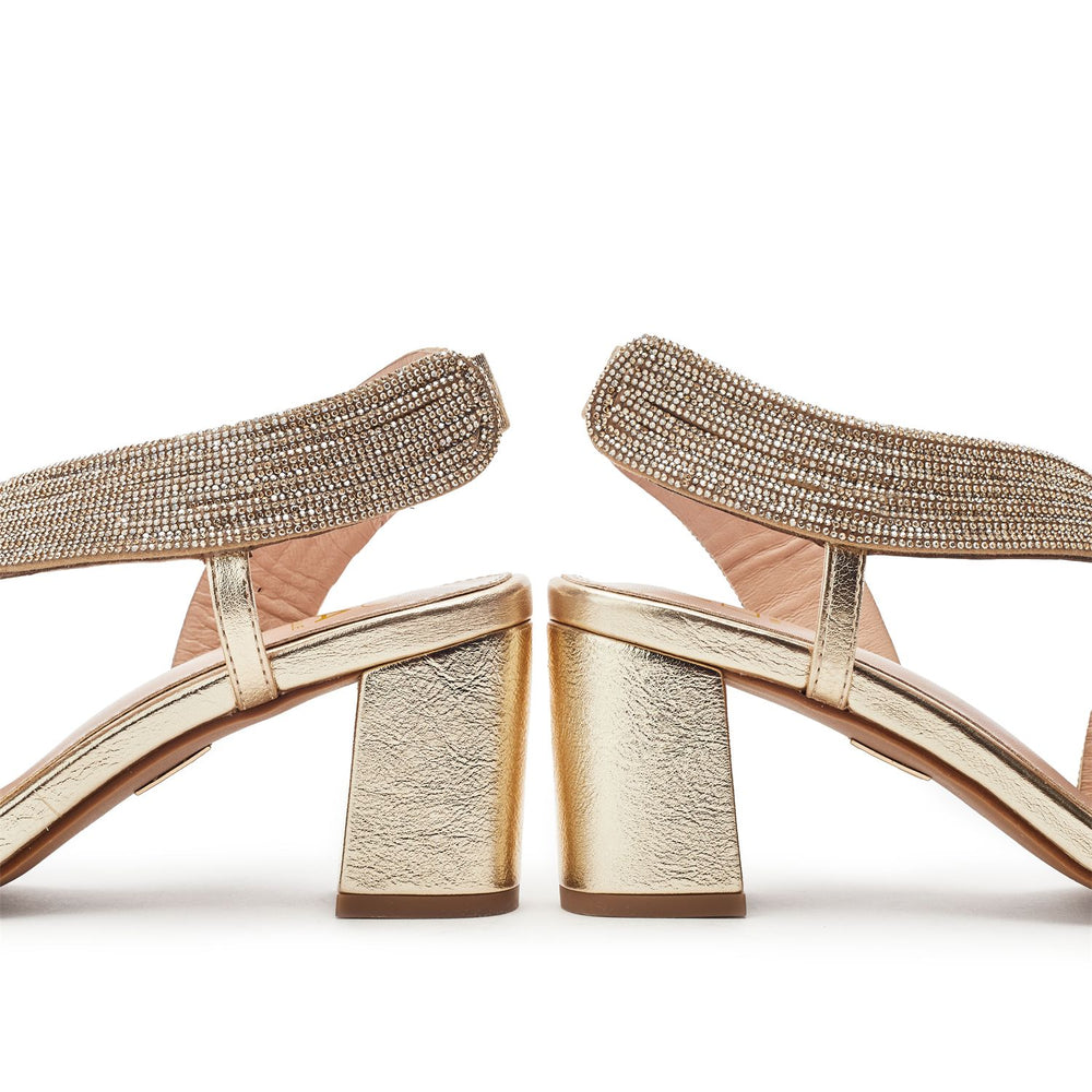 Nikkia Gold Porvair Sandals