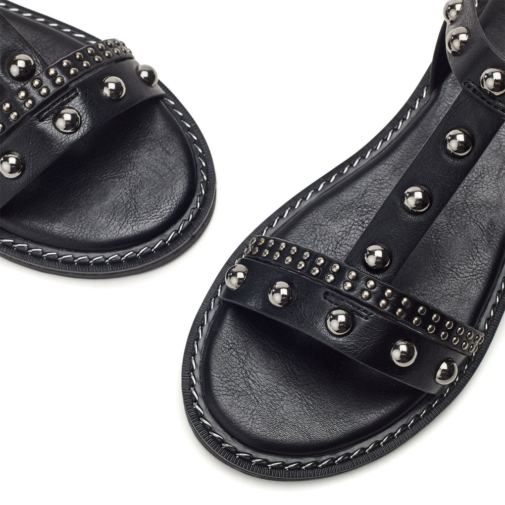 Noell Black Porvair Sandals