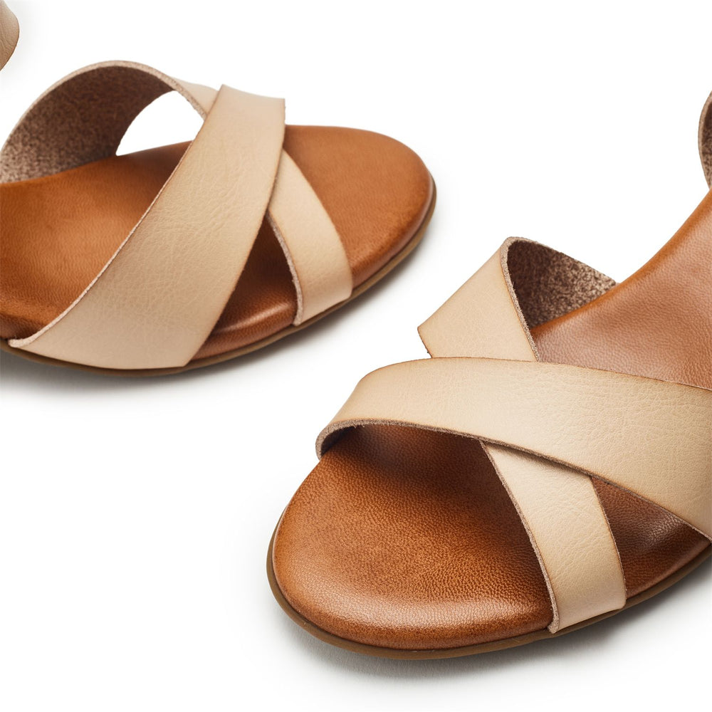 Novie Off White Porvair Sandals