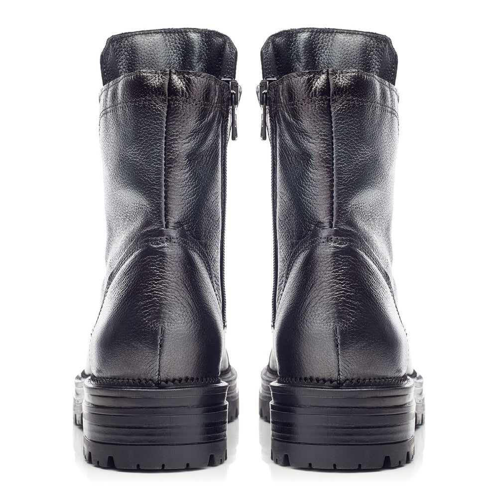 Oakleigh Dark Pewter Leather Boots