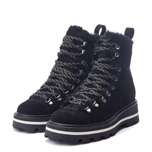 Oana Black Suede Boots