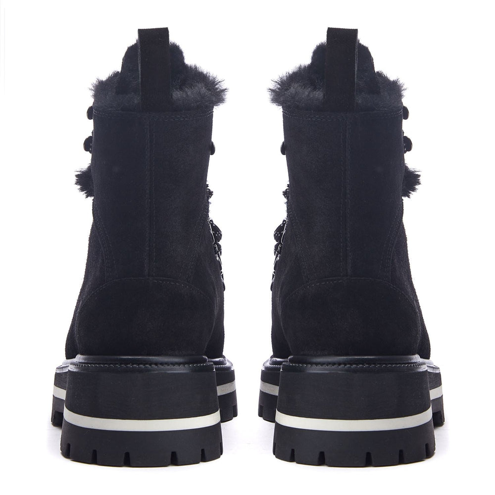 Oana Black Suede Boots