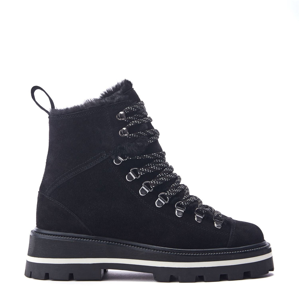 Oana Black Suede Boots