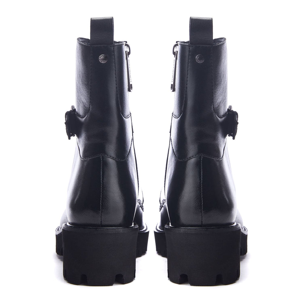 Oberon Black Leather Boots