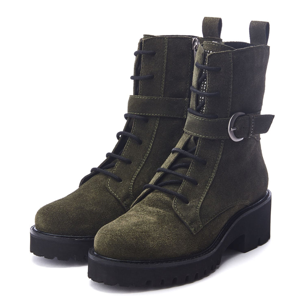 Oberon Green Suede Boots
