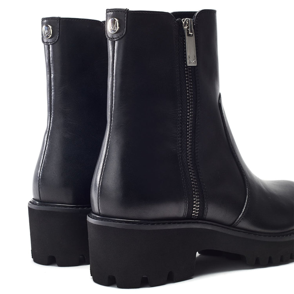 Ocaso Black Leather Boots