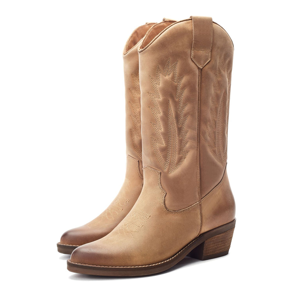 Oka Stone Leather Boots