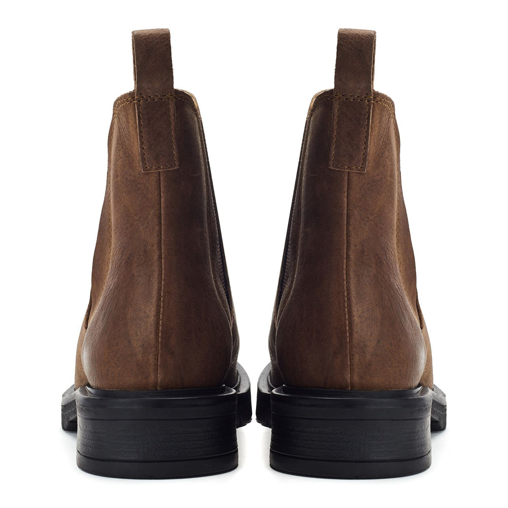 Okasa Taupe Leather Boots