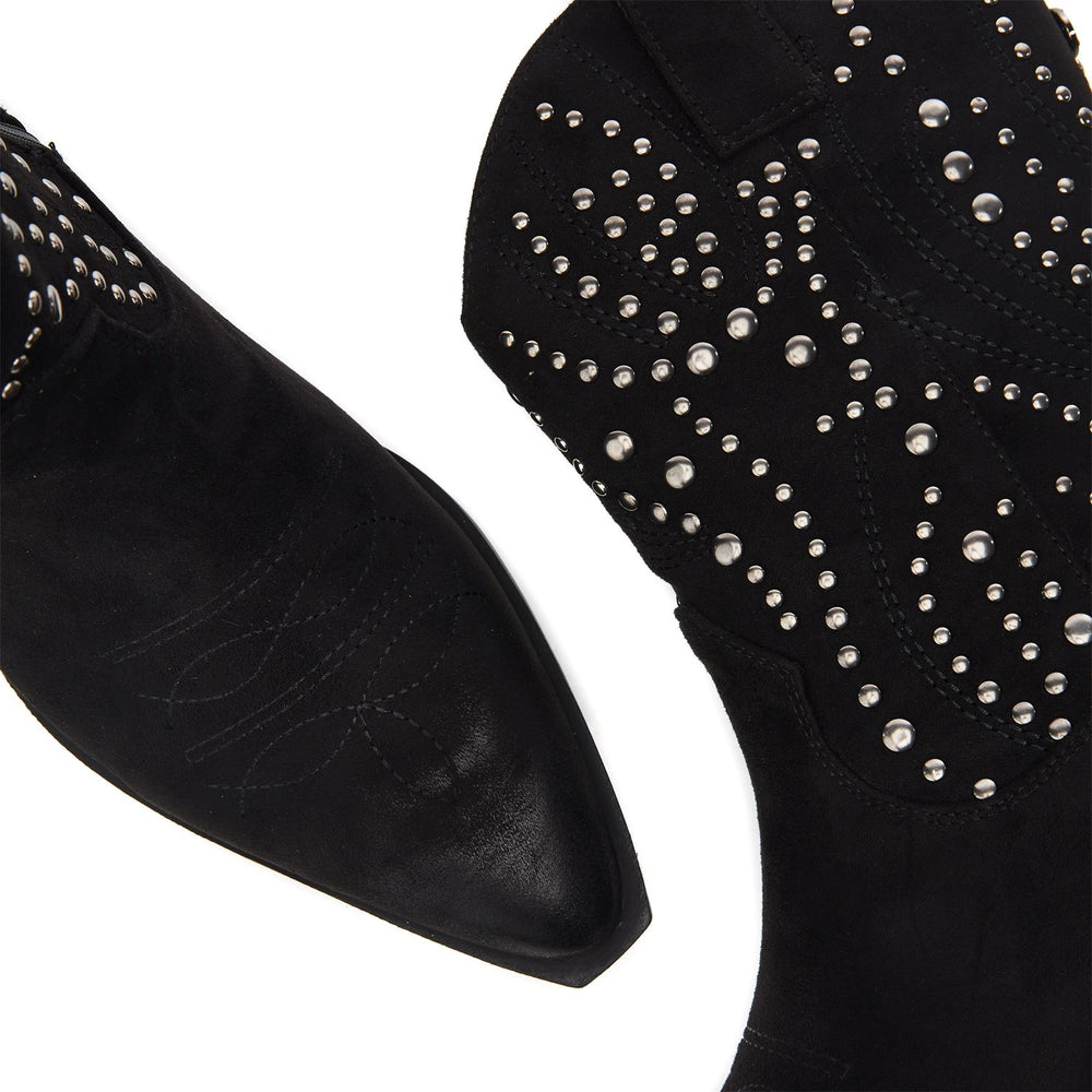 Okes Black Alcantara Boots