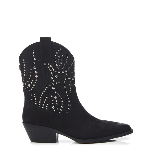 Okes Black Alcantara Boots