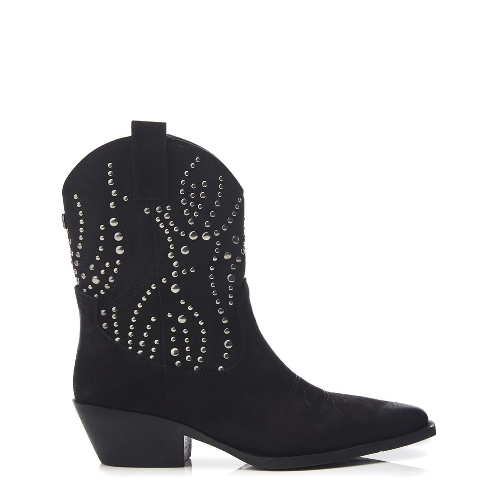 Okes Black Alcantara Boots