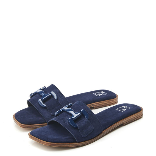 Olayo Navy Suede Sandals