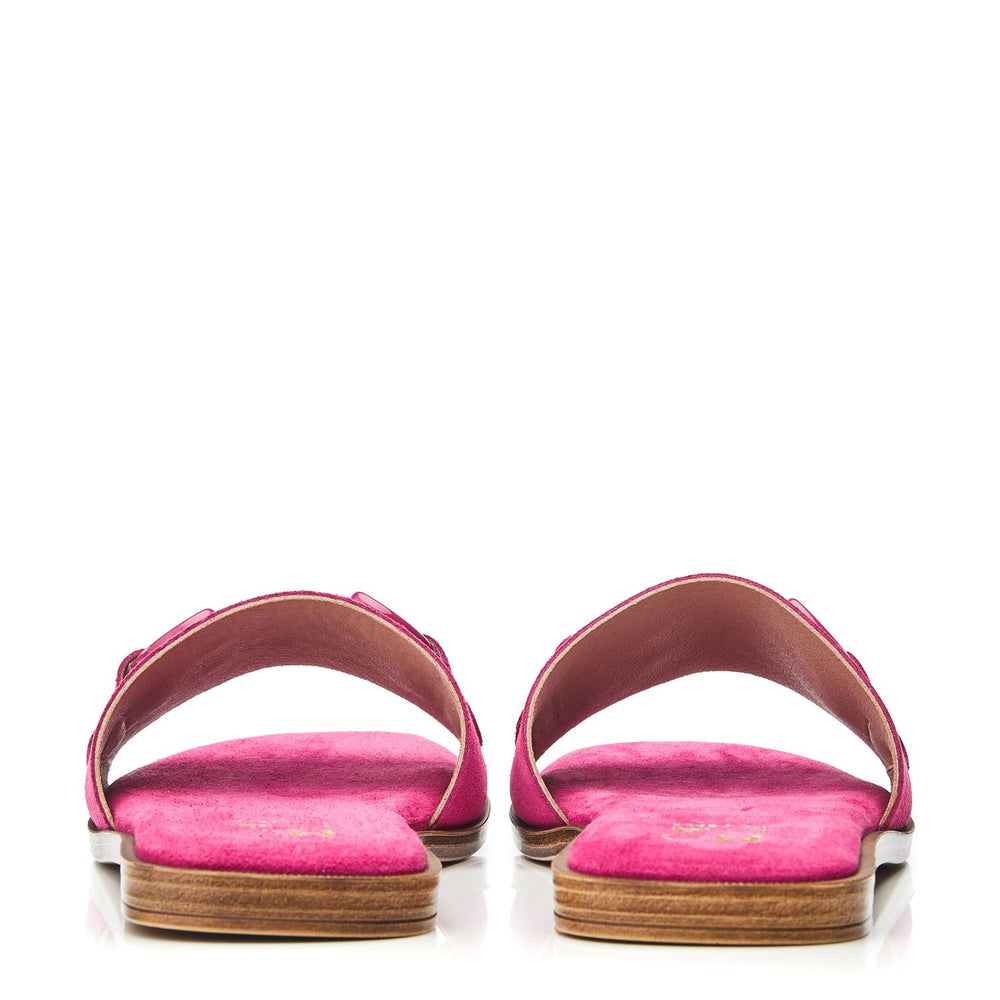 Olayo Raspberry Suede Sandals