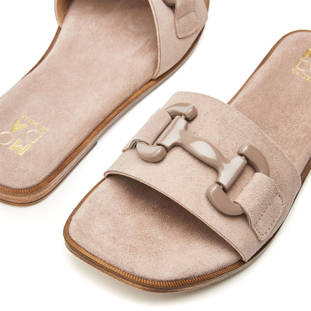 Olayo Stone Suede Sandals