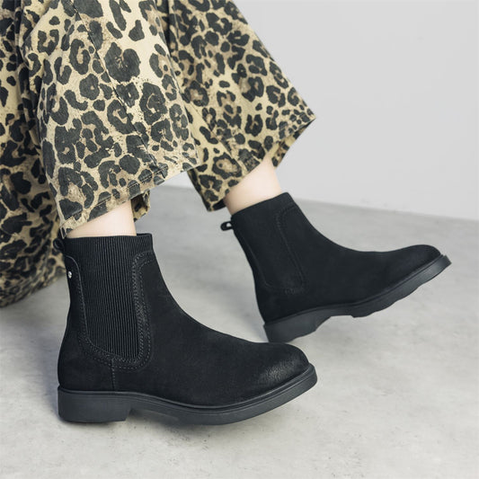 Olexi Black Suede Boots