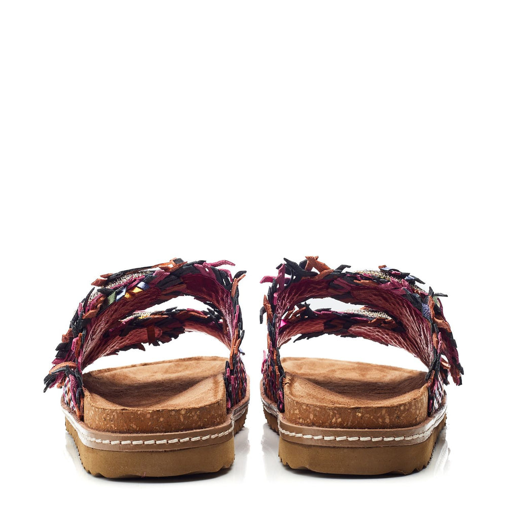 Olisia Multi Metallic Leather Sandals