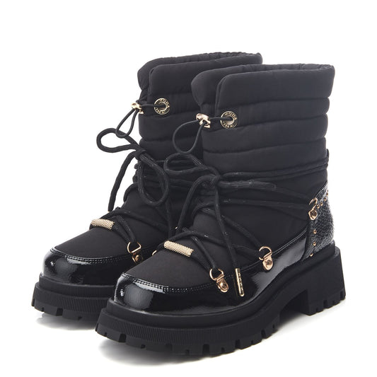 Oliwa Black Textile Boots