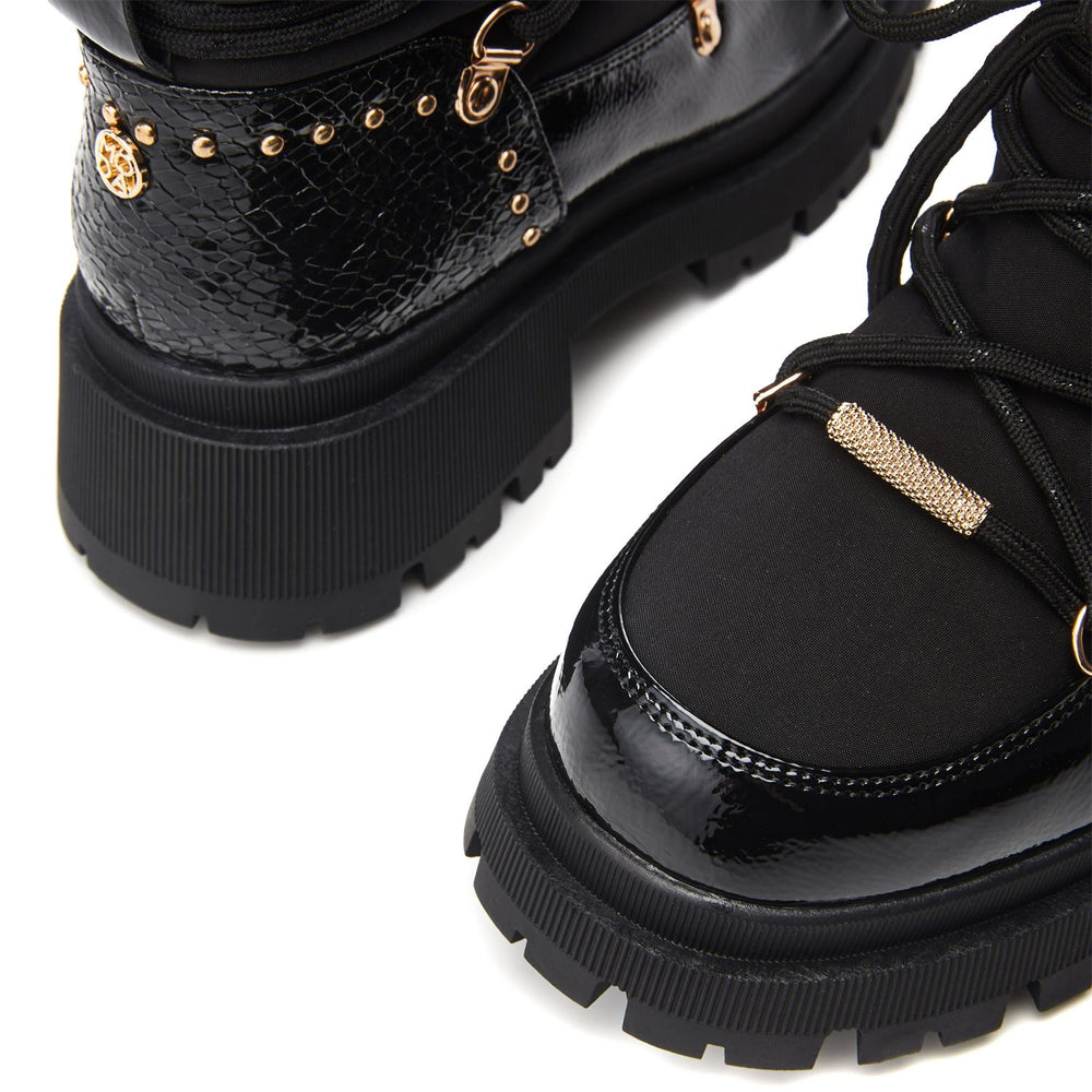 Oliwa Black Textile Boots