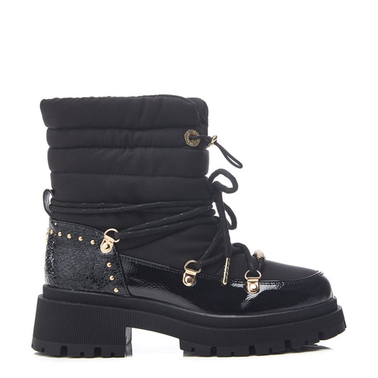 Oliwa Black Textile Boots