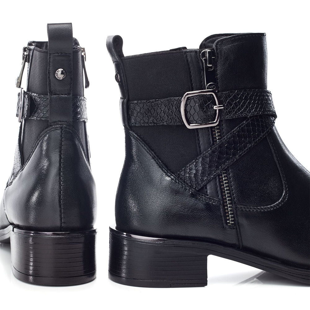 Oloron Black Leather Boots