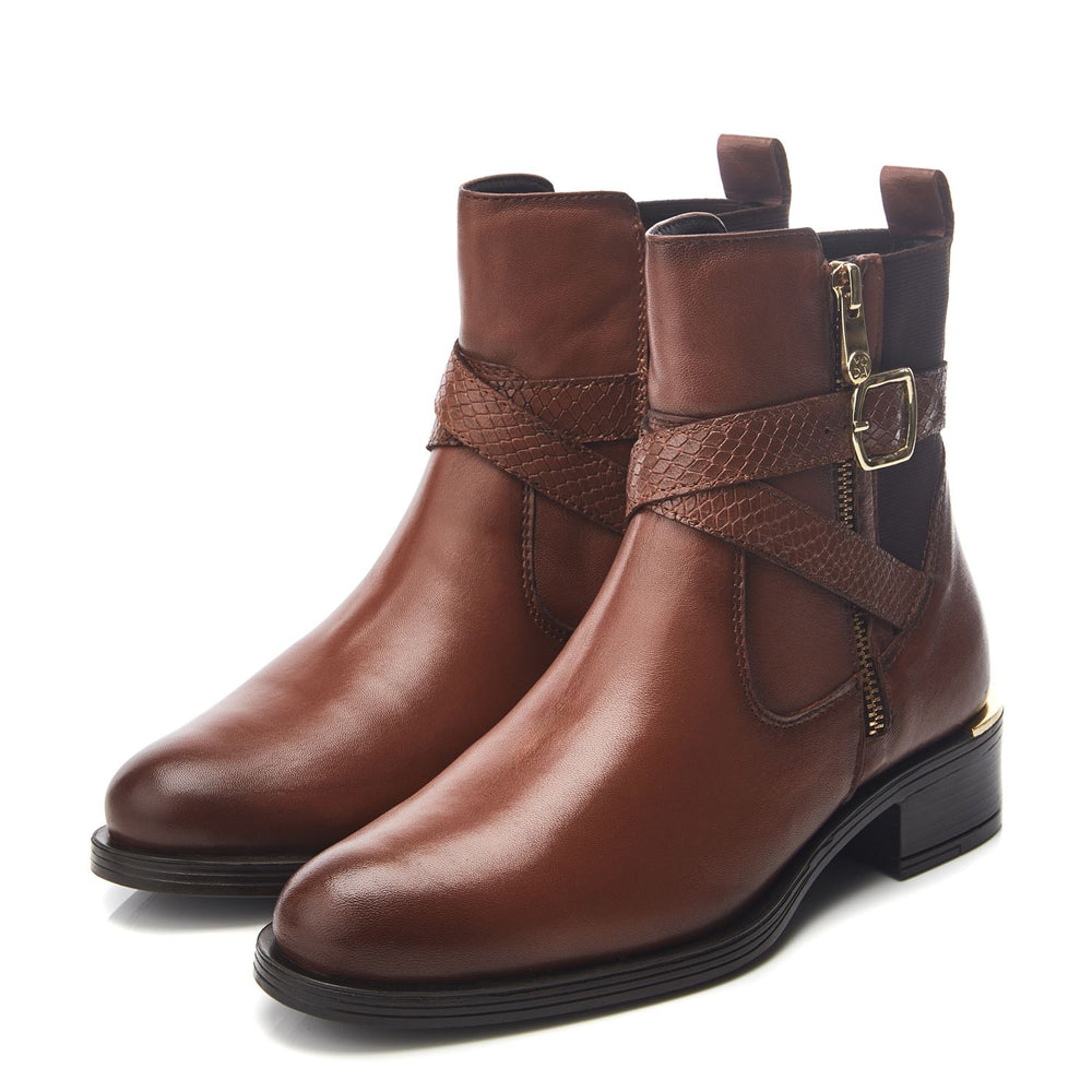 Oloron Tan Leather Boots