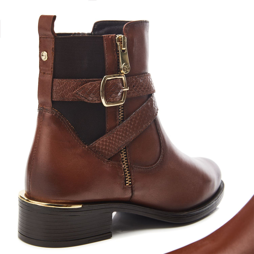 Oloron Tan Leather Boots