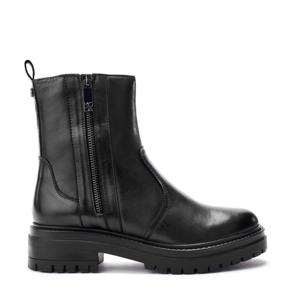 Olottie Black Leather Boots