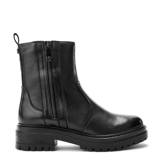 Olottie Black Leather Boots
