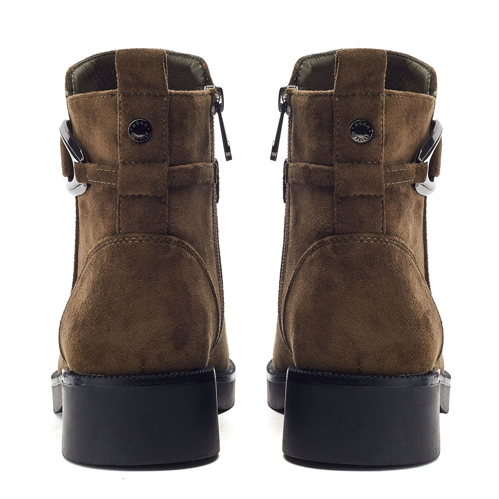 Olwena Khaki Alcantara Boots