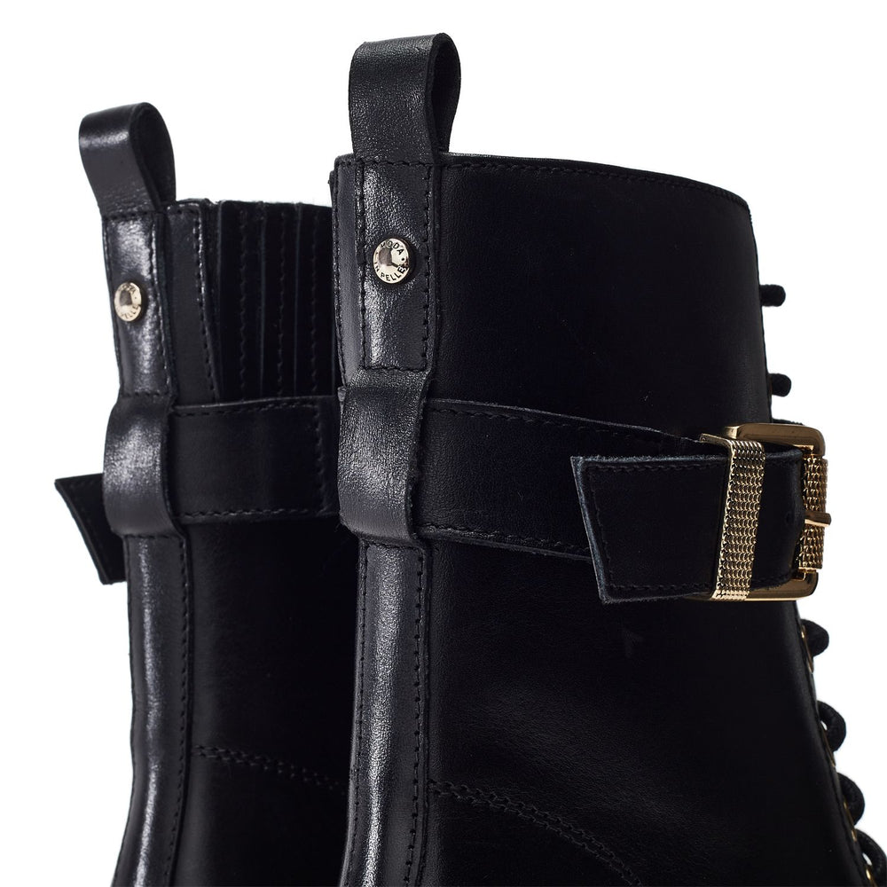 Omana Black Leather Boots