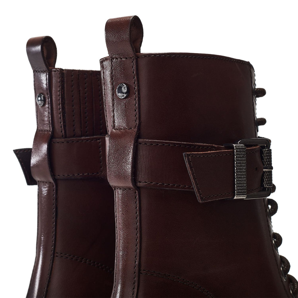 Omana Dark Brown Leather Boots