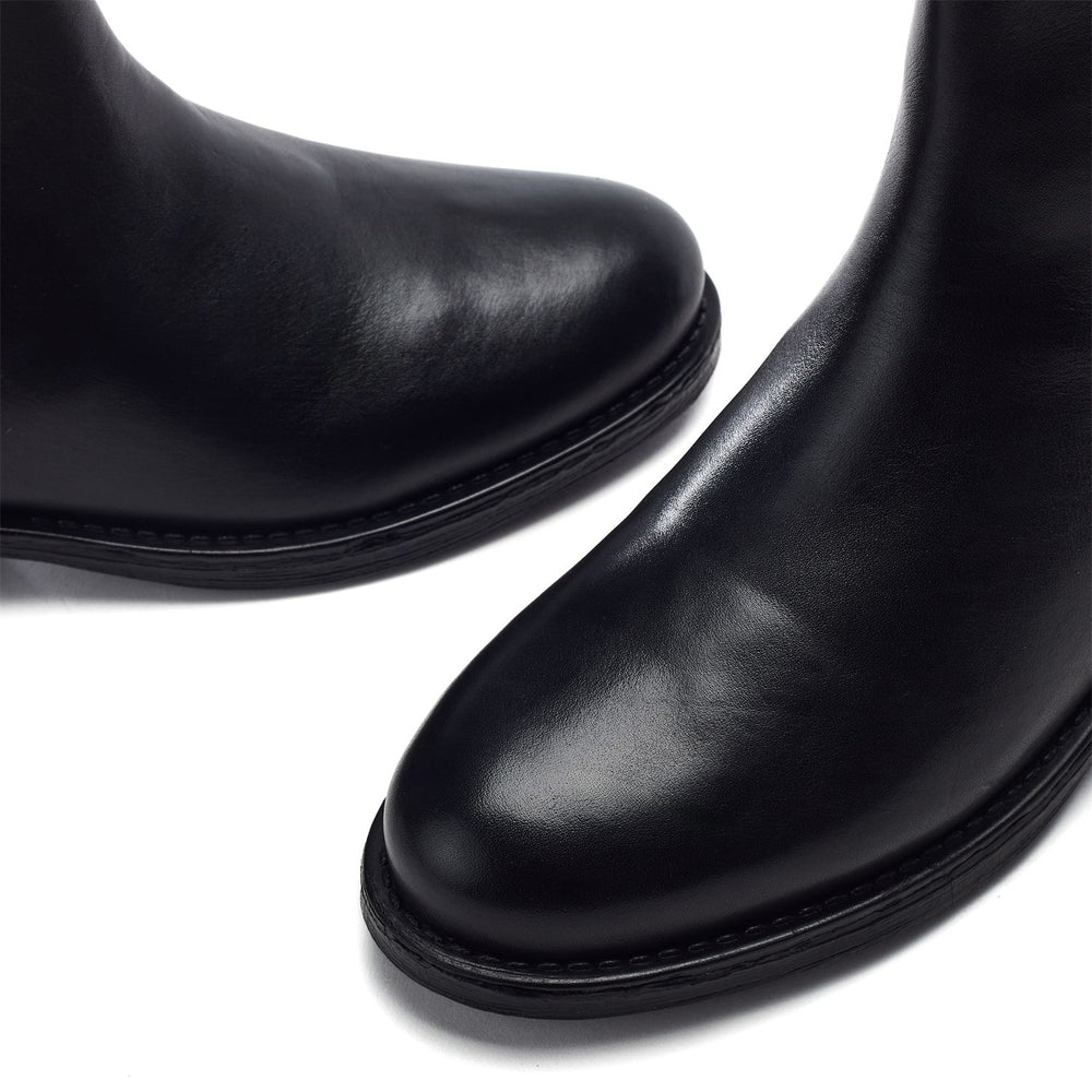 Ombala Black Leather Boots