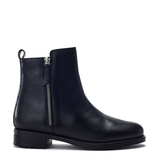 Ombala Black Leather Boots