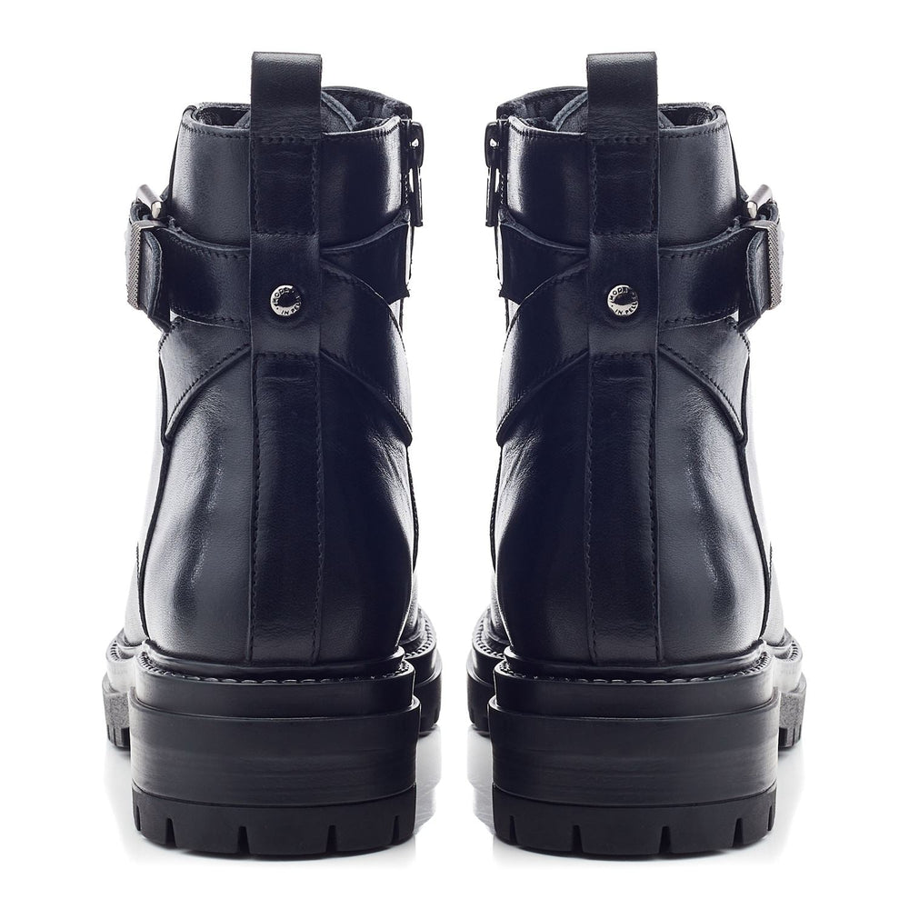 Omola Black Leather Boots