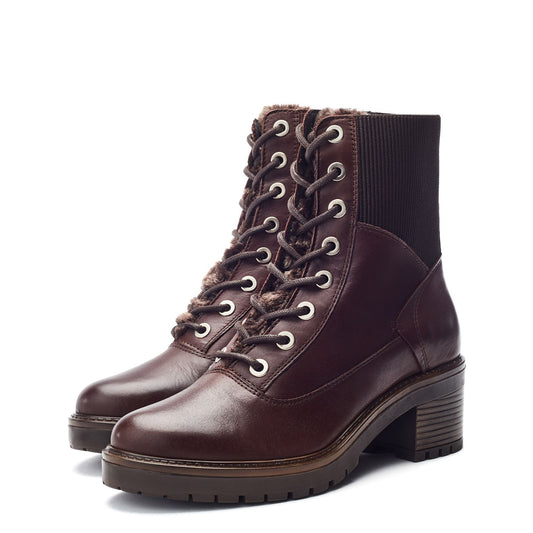 Omura Dark Brown Leather Boots