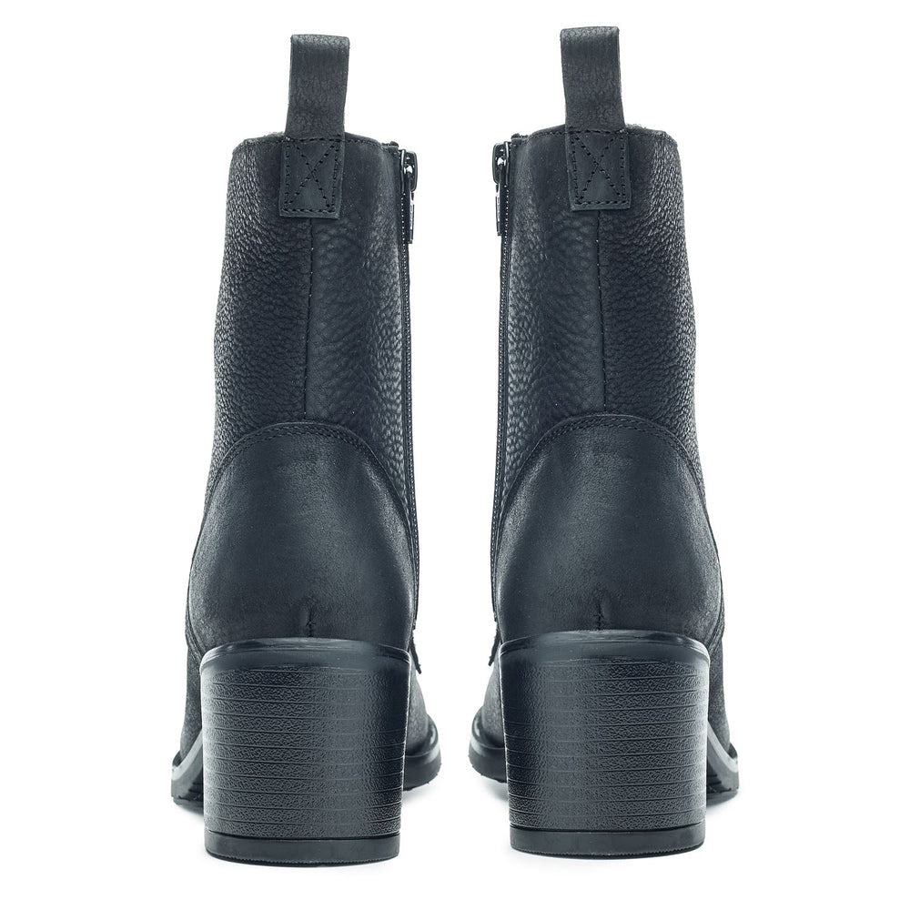 Onda Black Leather Boots
