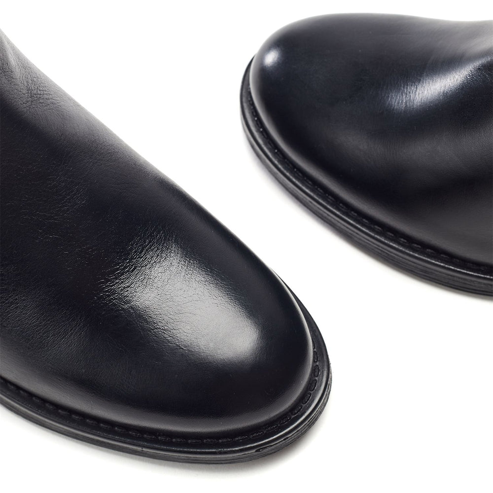 Onsha Black Leather Boots