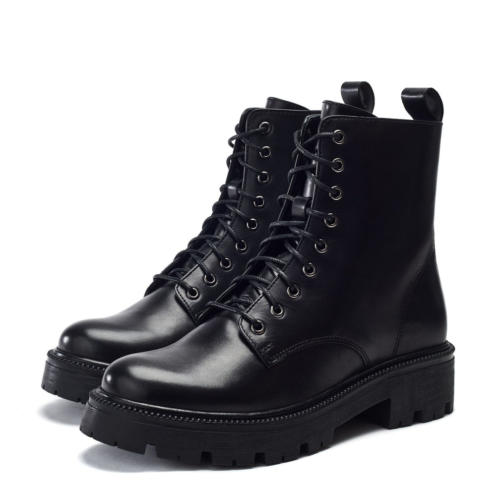 Opai Black Leather Boots
