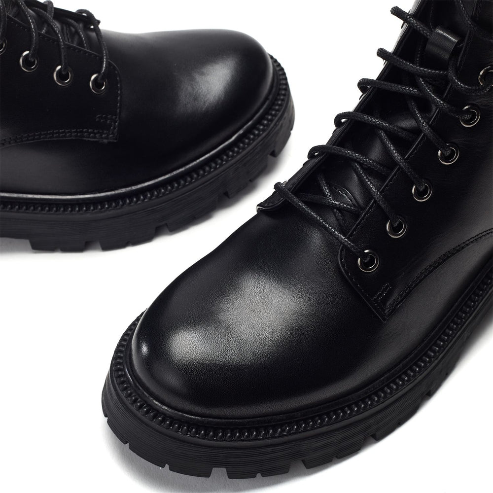 Opai Black Leather Boots