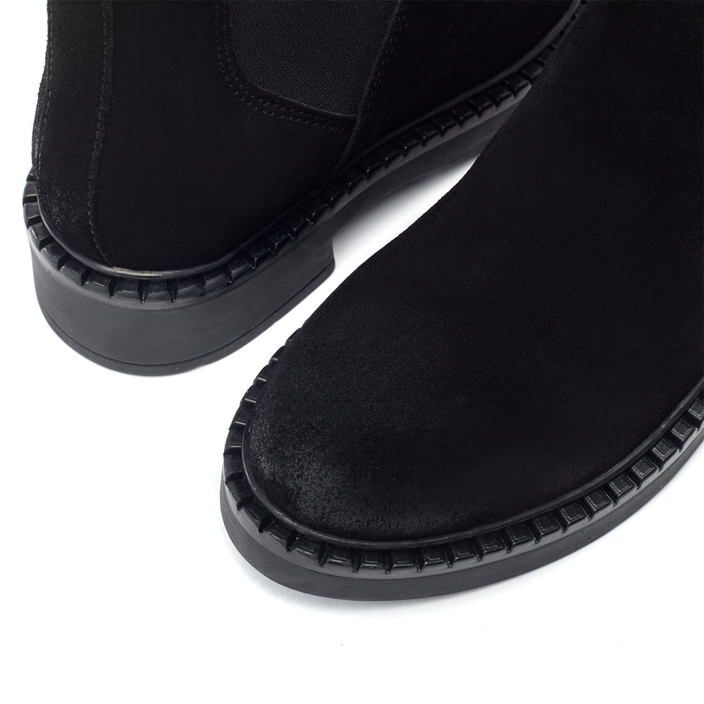 Opala Black Suede Boots