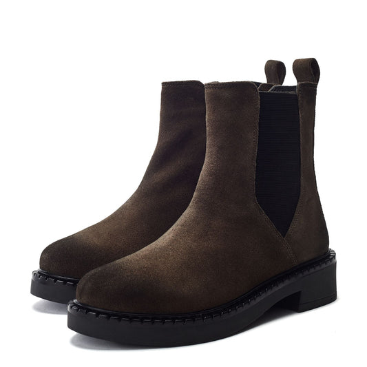 Opala Taupe Suede Boots
